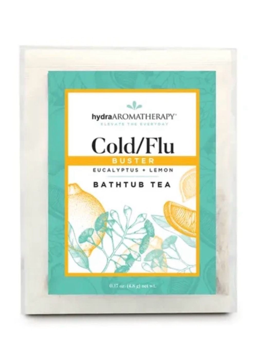 hydraAromatherapy Cold/Flu Buster Bathtub Tea Eucalyptus Lemon Aromatherapy NEW